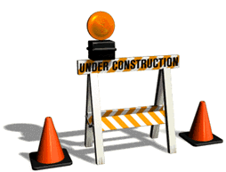 Illustration showing roadworks indicating page is under construction